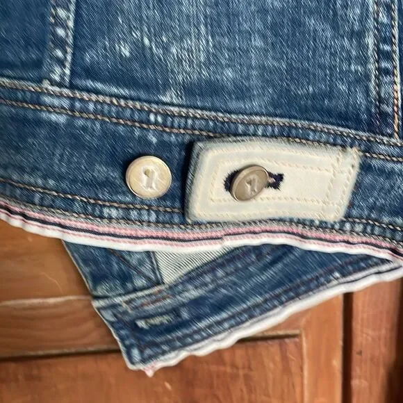 Pilcro & the Letterpress acid wash distressed denim jacket - Picture 8 of 10